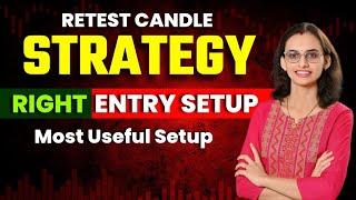 RETEST CANDLE STRATEGY | Price Action Strategy | #tradingstrategy #stockmarket