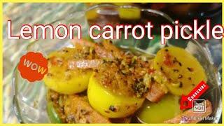 #Pickle lemon carrot green chilli Mix pickle