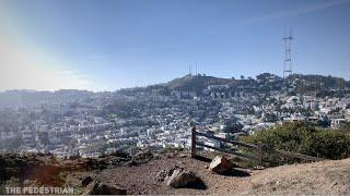 【4K】Walking through Corona Heights Park - San Francisco