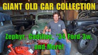 Interior Tour of Dolloff Antique's GIANT Junkyard Full of RARE Classic Old Cars | Dolloff Antiques