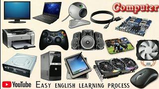 Computer part name || Parts of computer || Computer || Easy English Learning Process