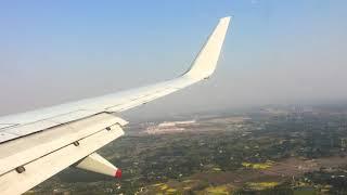 Landing in Chengdu, from Singapore 