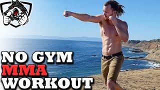 No Gym Boxing/MMA Workout -- Training at Home!