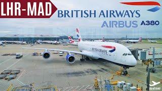 BRITISH AIRWAYS AIRBUS A380 | LANDING in FIRST CLASS | LONDON - MADRID | BA 462 | TRIPREPORT 4K