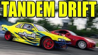 Drifting My Nissan Skyline with 350Zs! *NEAR MISS*