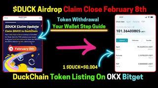 DuckChain Airdrop Claim & Withdrawal Your Wallet Step Guide | $Duck Token Price & Listing Exchanges