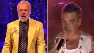 Robbie Williams' Time-Traveling Act on Graham Norton Show!