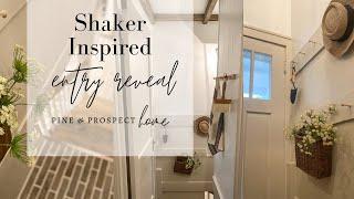 Shaker Inspired Entryway Makeover!