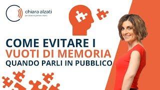 Come evitare i vuoti di memoria quando parli in pubblico