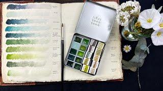 Colorful Tales Set - SWATCHING GREENS | PART ONE @raecampbellsstudio