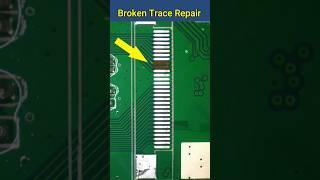 Broken Trace Repair #electronics #mobilerepair