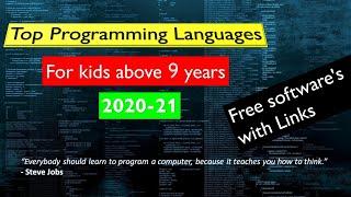 Top coding languages for Kids | Best Programming languages to learn in 2021 | Top 5 Languages