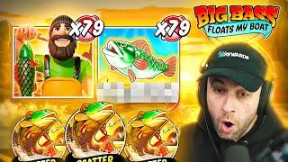 CRAZY SUPER BONUS on the *NEW* BIG BASS FLOATS MY BOAT!! MASSIVE MULTIS!! (Bonus Buys)