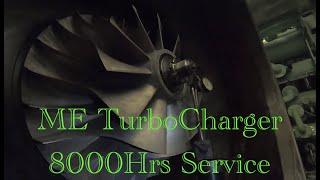 Main Engine Turbo Charger  (8000hrs service)Dismantling and mounting - Met71Bs  #turbocharger