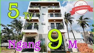 Nhà ngang 9 m như villa thu nhỏ giữa lòng sài gòn (ms 6313) Xây dựng mới, ở được 3 - 4 thế hệ