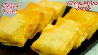 Chicken Fajitas Parcels Recipe | Chicken Box Patties | Ramadan Special Snacks | Iftar Recipe