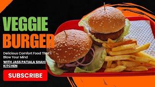 Homemade Veg Burger Recipe | Crispy, Delicious and Easy to Make Healthy fast food recipe