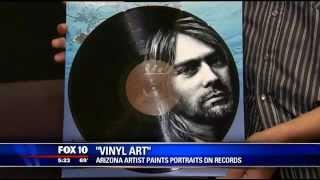 "Vinyl Art" Arizona artist paints portraits on records