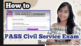 How to Pass Civil Service Exam 2023 | Tips Para Pumasa sa Civil Service Exam