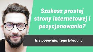 Prosta strona internetowa i pozycjonowanie - czy to możliwe?