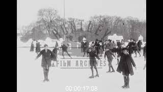 Ice Skating in Switzerland, 1910s - Archive Film 1065102