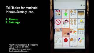 TalkTablet PRO for Android - Menus, Settings, Cloud Server, Backups