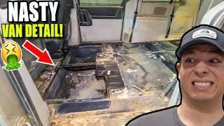 "Impossible" Cleaning of a DISGUSTING Family Minivan!