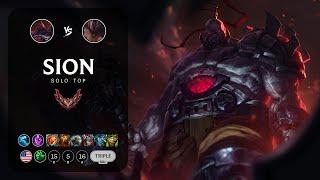 Sion Top vs Malphite - NA Grandmaster Patch 13.12