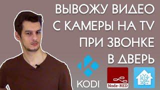 Kodi: вывожу видео с камеры на TV при звонке в дверь