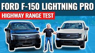 Ford F-150 Lightning Pro Standard Range 70 MPH Range Test