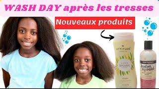 Routine capillaire simple pour des cheveux en santé: APRÈS COIFFURE PROTECTRICE (enfants) Wash Day