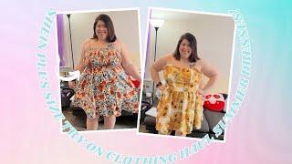 Shein Plus Size Try On Clothing Haul Summer Dresses! #sheintrends #sheincurve #sheinforall