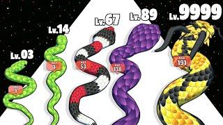 Snake Shooter 3D - Level Up Snake Max Level Gameplay (Snake Evolution Run 3D)