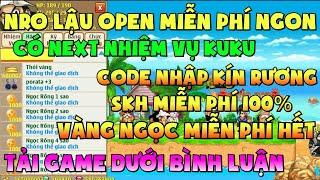 Ngọc Rồng Lậu - Trải nghiệm sv Nro Lậu open miễn phí có next nhiệm vụ code vàng ngọc skh free