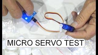 TESTING MICRO SERVO SG90