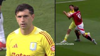 🟥 Emiliano Martínez SENT OFF with CRAZY RED CARD vs Man United