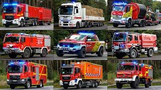 [GROßER WALDBRAND | 1000 Einsatzkräfte] - Einsatzfahrten von FEUERWEHR & MEHR zur GROßÜBUNG in Celle