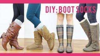 DIY Tutorial: Boot Socks | Miss Louie