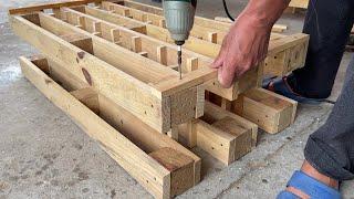 DIY Pallet - An Extremely Creative and Daring Idea to Build A Wine Rack from Wooden Pallets