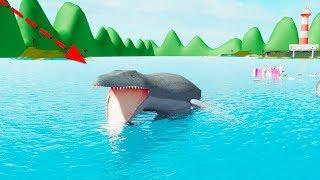 COMPRO EL MONSTRUO DE LAGO NESS *MEGALODON* BEBE VITA Y ADRI SHARKBITE ROBLOX ROLEPLAY TIBURON