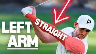 The SECRET to Keeping Your LEFT ARM STRAIGHT! (not what you think)