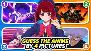 Guess the Anime by the 4 Opening Images  (Hard - Super Easy) 