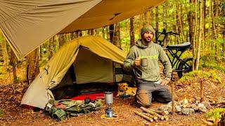 Camping With Electric Bike And Lightweight Hiking Gear