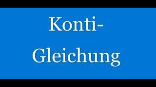 Konti-Gleichung