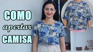 Como apertar camisa - Transforme camisa de brechó em cropped - Suellen Redesign