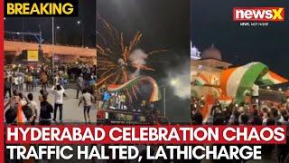 Fans’ Celebrations Disrupt Traffic in Hyderabad; Police Resort to Lathicharge | NewsX