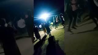 In my school students learning  dhandiya in the night view ️