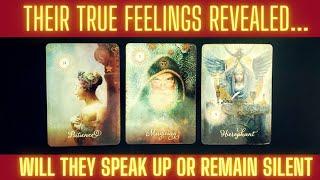 ️‍THEIR TRUE FEELINGS REVEALED: WILL THEY SPEAK UP OR REMAIN SILENT|CHARM|TAROT PICK A CARD