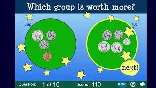 Compare Money Amounts Game - Which is More?   A Money Comparison Math Game