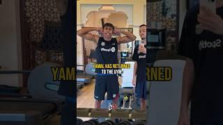 Lamine Yamal has returned to the Gym  #viral #fcbarcelona #lamineyamal #yamal